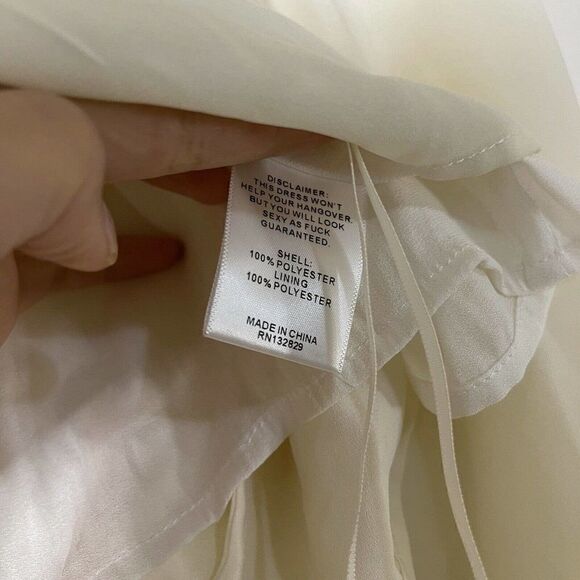 NEW! Revolve Chrissy Teigan Wat Phra Top ivory crop off shoulder blouse size XS - Picture 4 of 7